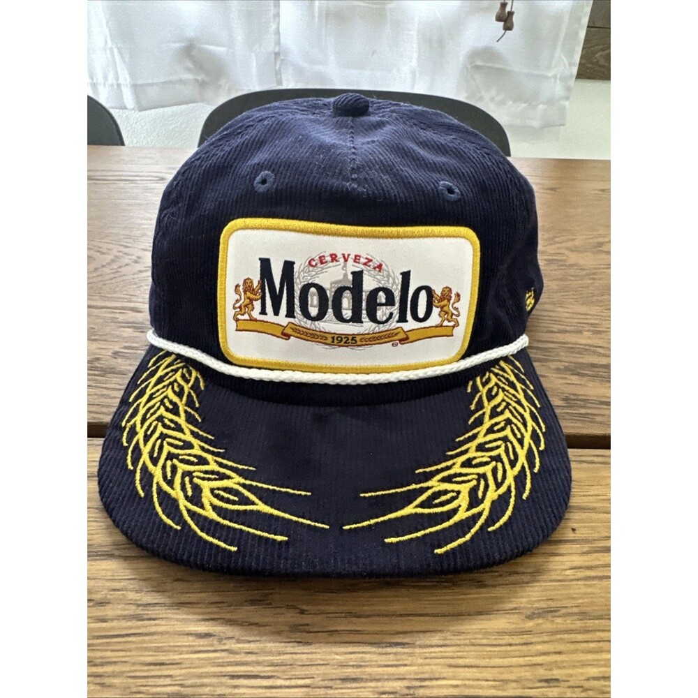 Modelo Cerveza 1925 Navy Corduroy Snapback HAT NEW